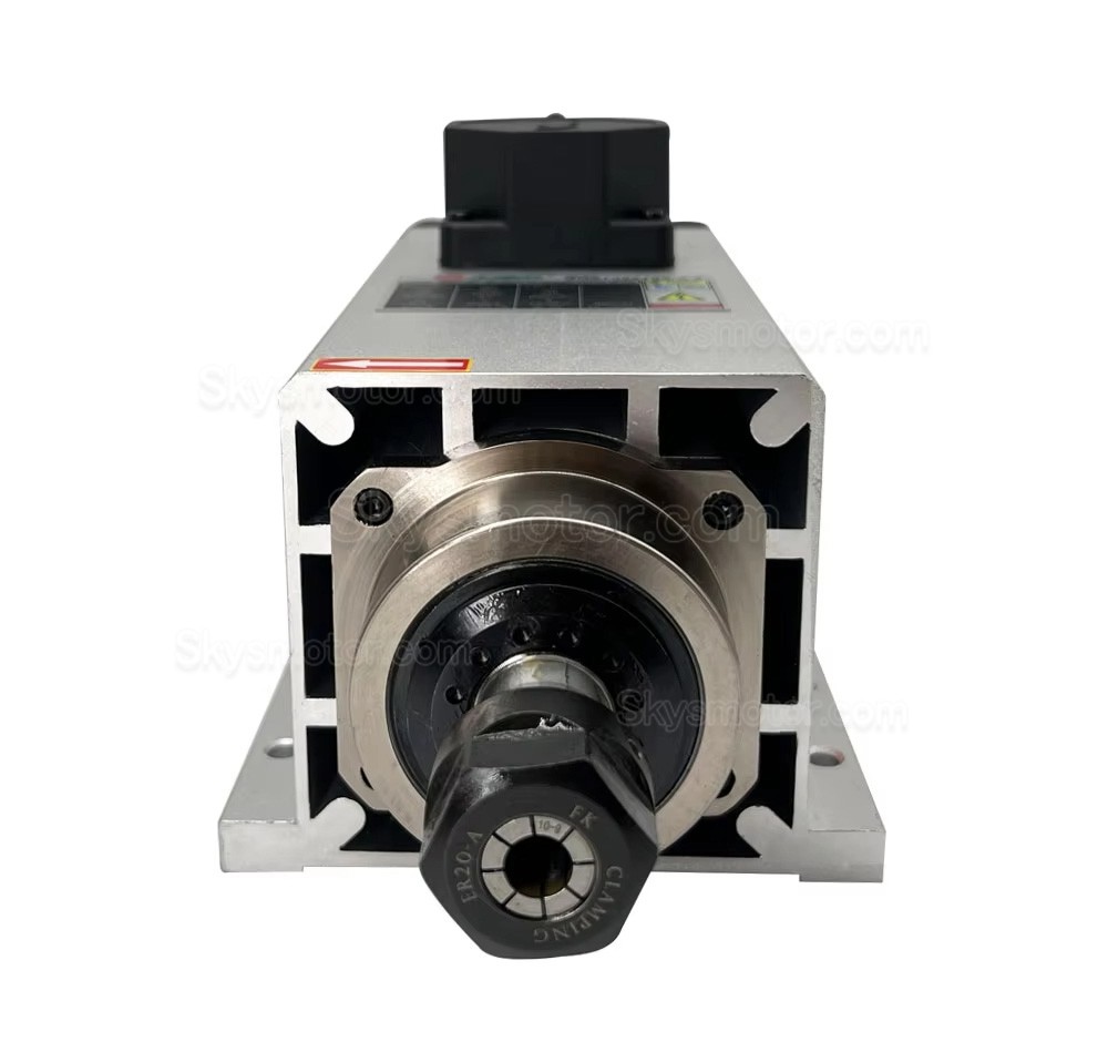 3.5KW 220V/380V 空冷スピンドルモーターキット GDZ105X102-3.5 + H100-3.7S2/T4 可変周波数ドライブ（VFDドライブ）およびER20コレット13個付き